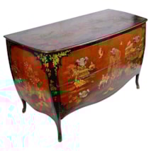 Chinoiserie lacquer commode, 18th Century Venetian style.